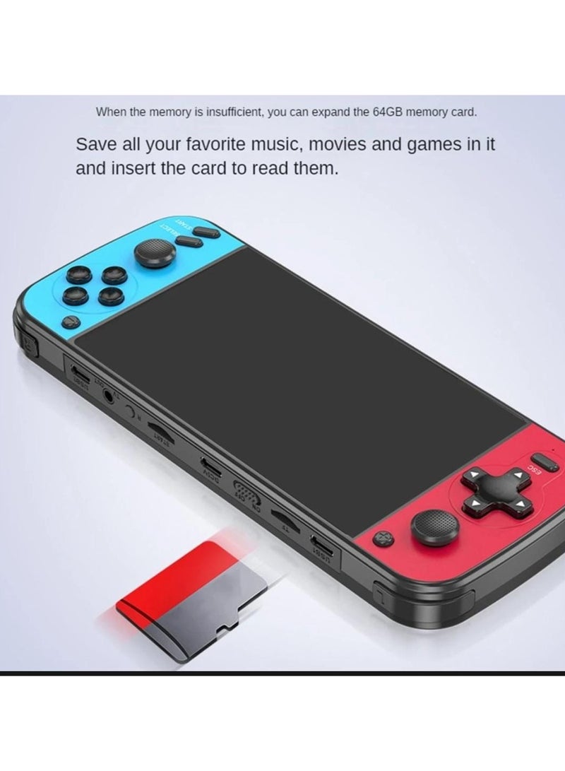 Handheld Video Game, Video Game Console with MP4 Player Double Rocker Control For GBa NES Games Support TF Card With 7" Screen 8GB Portable Game Console with Double Rocker Control - Image 4