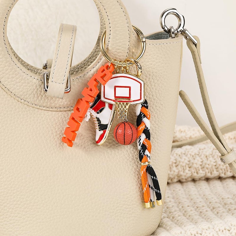 Madison Tyler Basketball Cute Sport Keychains for Women | Bag Charms for Handbags | Gold Plated Purse Charms for Handbags Decor Backpack Bag Trendy - Image 3
