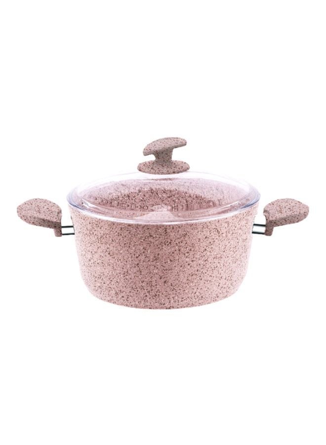 Granite Casserole Pink 30cm