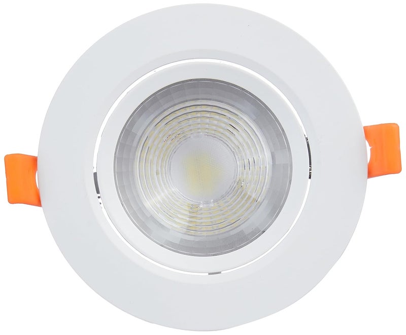 WIPRO Wipro Garnet 9W Round Led Wave SpotlightCob Spotlight for CeilingCool White Light 6500KAdjustable DesignRecessed Tiltable Downlighter for False CeilingCutout100 MmPack of 10  - Image 1