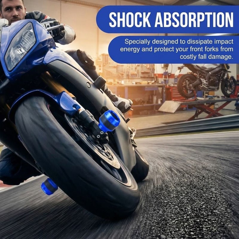 Purple Aluminum Alloy Motorcycle Fork Cup Shock Absorber Slider Universal Fit Electric Bike Front Wheel Anti Fall Scooter Decoration - Image 5