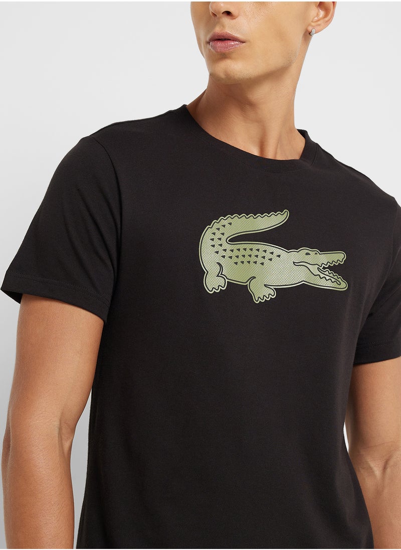 LACOSTE Logo Crew Neck Short Sleeve T-Shirt  - Image 3