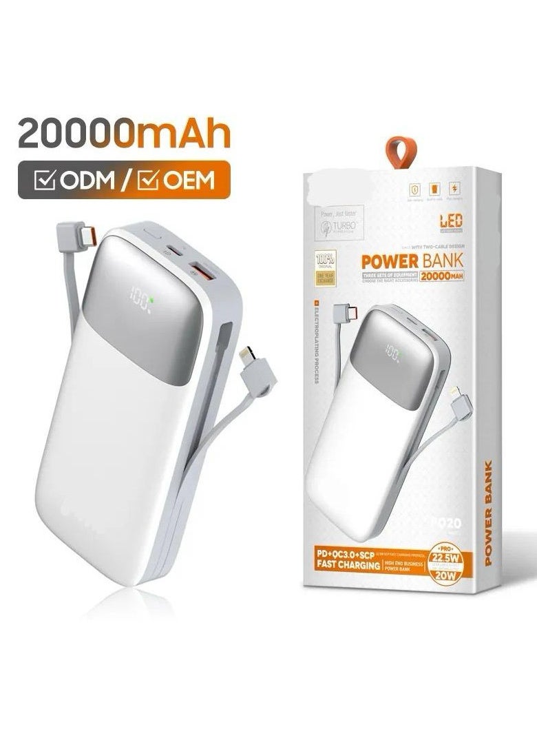 Generic - Large Capacity 20000mAh Outdoor Portable Power Bank for Iphone 15 14 13 Por Max AirPods Laptop - Image 1