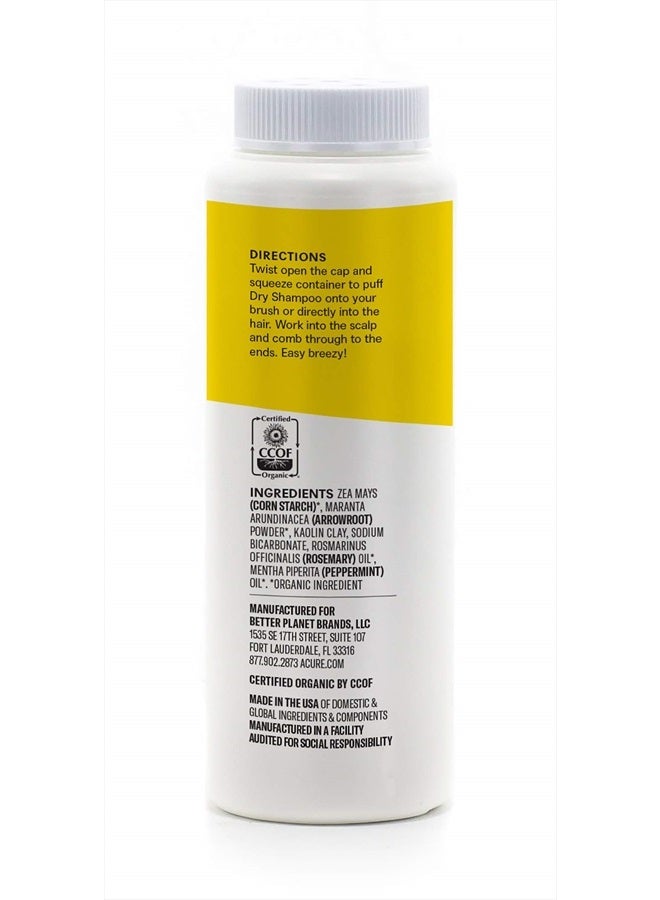 Acure شامبو جاف من أكور - لجميع أنواع الشعر | 100% نباتي | عضوي معتمد | إكليل الجبل والنعناع - يمتص الزيت ويزيل الشوائب بدون ماء | 1.7 أونصة سائلة - Image 2