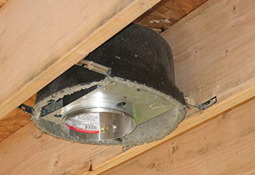 Tenmat FF109-300 One Hour UL Fire Rated Recessed Light Cover, Black; For Solid Wood Joists, Open-web Wood Trusses or I-shaped Wood Joists On Max 16" On Center (Pack of 1) - Image 3