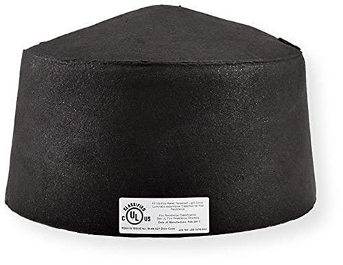 Tenmat FF109-300 One Hour UL Fire Rated Recessed Light Cover, Black; For Solid Wood Joists, Open-web Wood Trusses or I-shaped Wood Joists On Max 16" On Center (Pack of 1) - Image 5