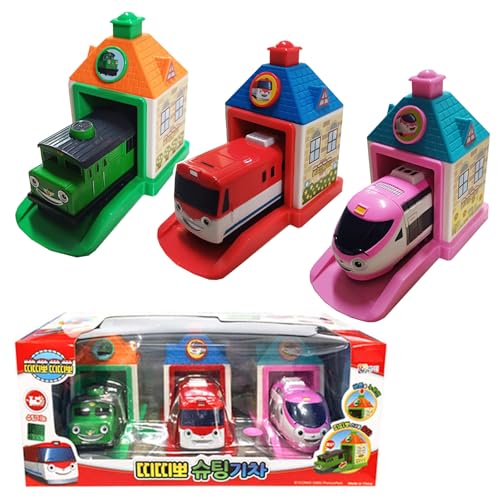 GIANANO 3 ColorDisplay Vehicle Model NonToy Little Bus Friends Titipo Ornamental Miniature 3Piece Set - Image 1