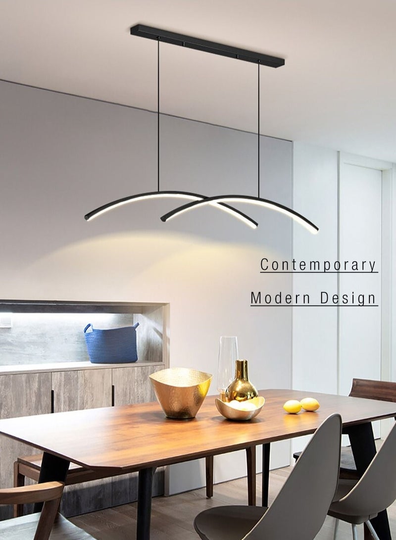 يقبست Architectural Pendant Light Ceiling Chandelier Hanging for Living Room Bedroom Dining Office Retail Three Lights Colour Adjustable 26W L90 cm - Image 5