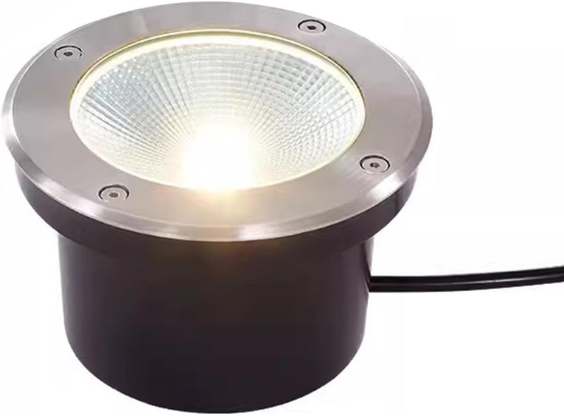 ضوء أرضي خارجي من نوع COB غائر دائري LED للآبار مقاوم للماء IP66 بجهد AC85-110V، أضواء حديقة تحت الأرض للممرات والطرق والجسور والسلالم والفيلات وإضاءة المناظر الطبيعية - Image 1