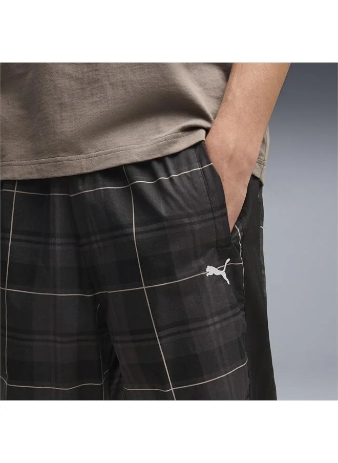 بوما T7 Relaxed Tartan Track Pants Men