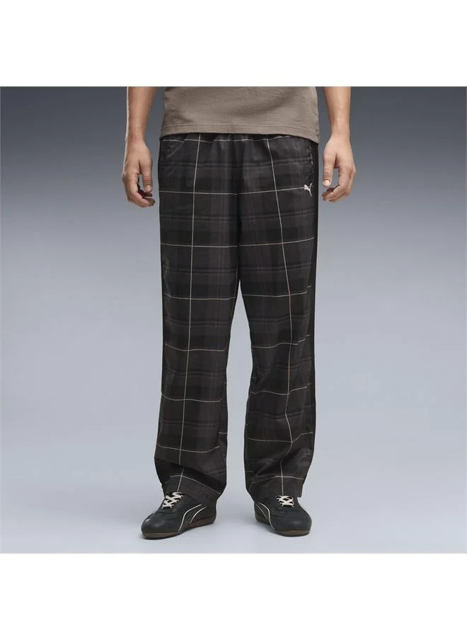 Puma PUMA Black T7 Relaxed Tartan Track Pants Men for Men | Best Price UAE