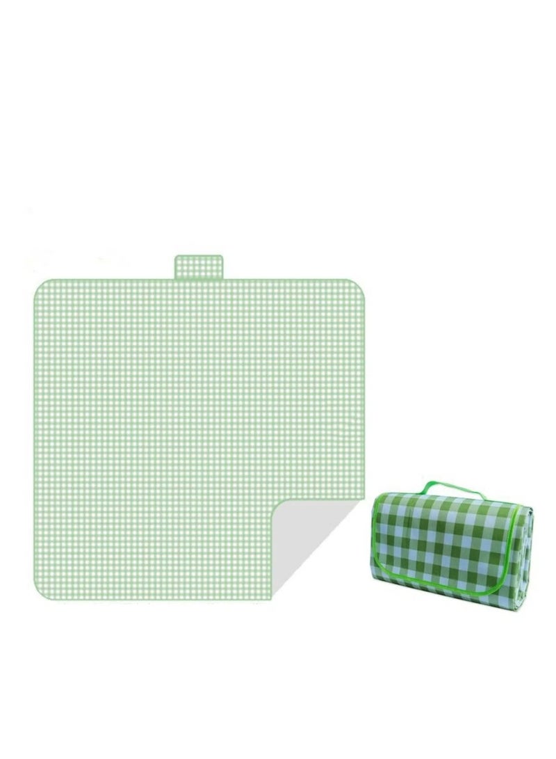 Generic Picnic Blanket Beach Mat, Waterproof Sandproof Stylish Outdoor Camping Blanket Easy Clean Foldable Beach Mat Comfortable for 4 to 6 Adults Eco-Friendly Durable Picnic Blanket Easy to Shake Off Sand and Dirt  - Image 1