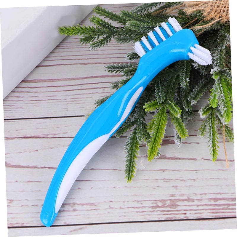 5pcs Ergonomic Handle Denture Toothbrush Brush for Semi-dentures Full Teeth Cleaning for Elderly - Image 4