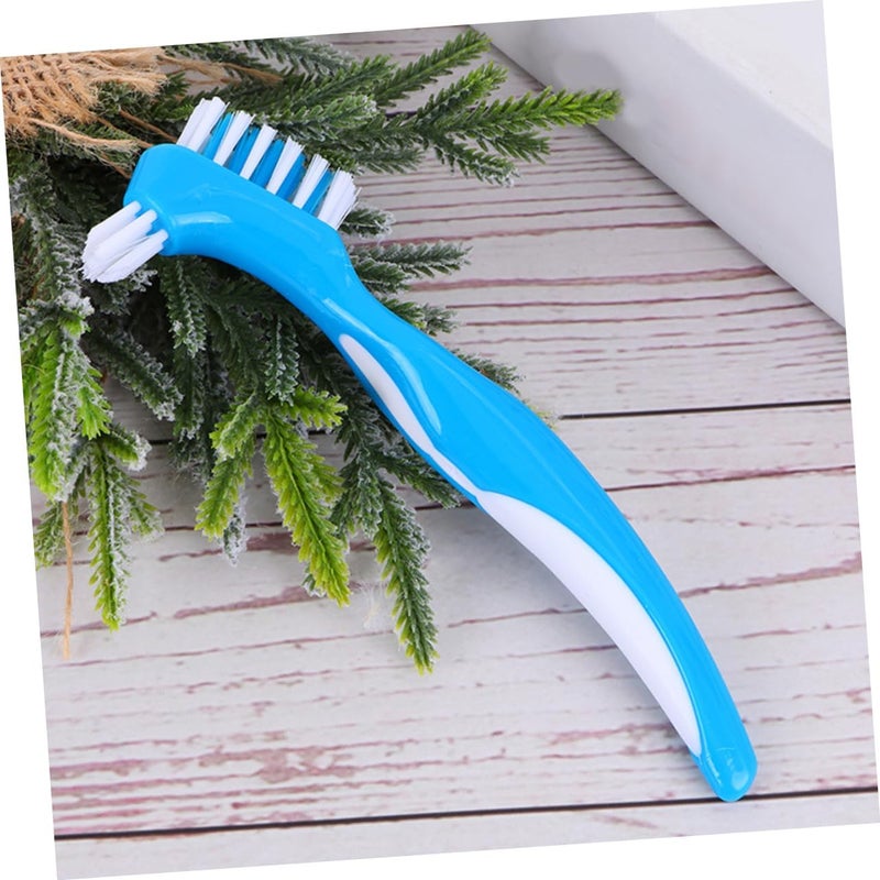 5pcs Ergonomic Handle Denture Toothbrush Brush for Semi-dentures Full Teeth Cleaning for Elderly - Image 5