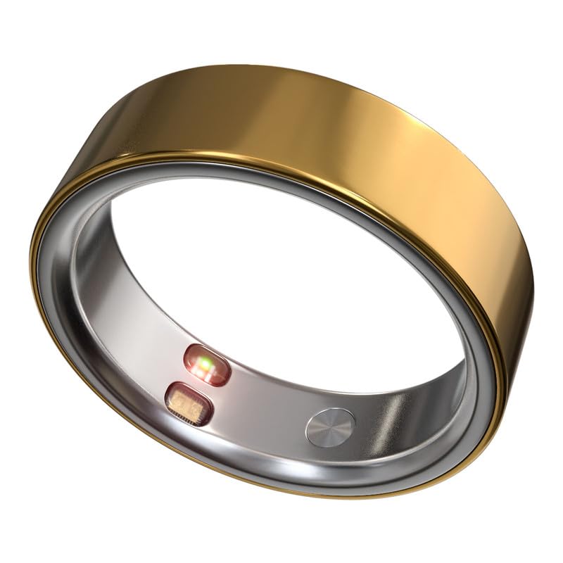ELENVA Smart Ring Health Tracker 5ATM Waterproof Sport Ring Exclusive Vibration Alerts Titanium Blood Oxygen/Sleep/Emotional Management Women Cycle Prediction Compatible with iOS/Android Sunlight 13.5 - Image 1