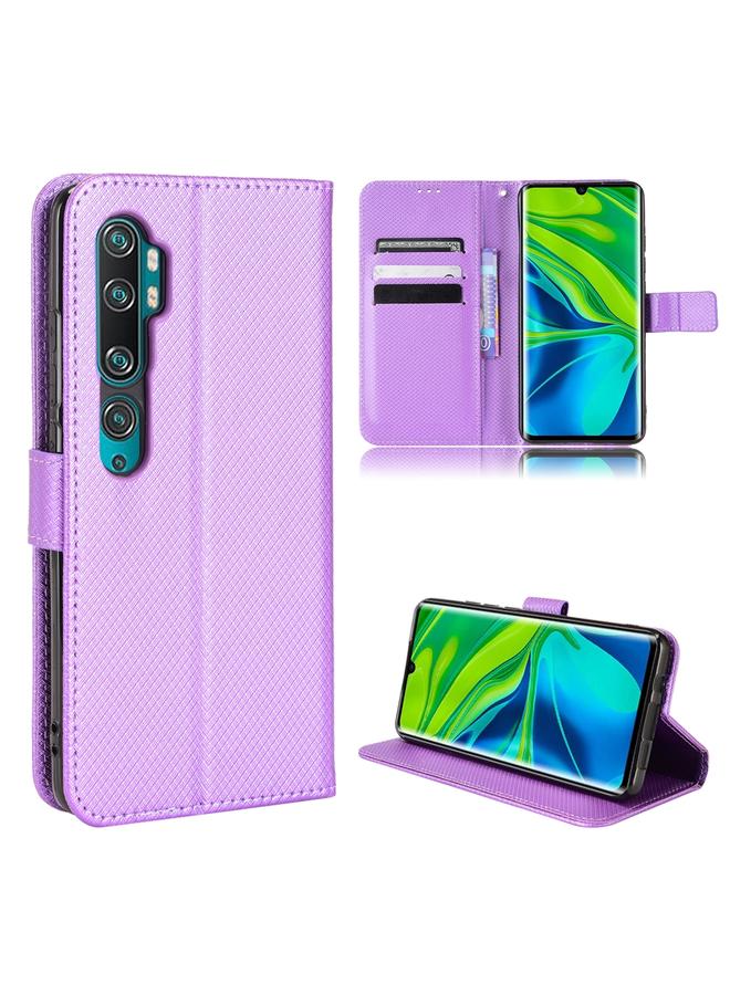 Case For Xiaomi Mi CC9 Pro / Note 10 / Note 10 Pro Diamond Texture Leather Phone Case