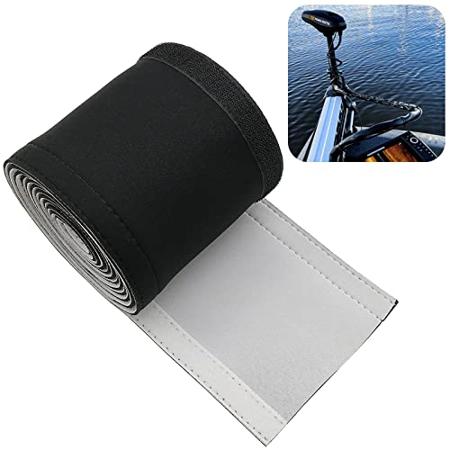 EUSTREER Neoprene Cable Sleeve - 60" for Trolling Motor Wire Protection & Management, Black & White - Image 1
