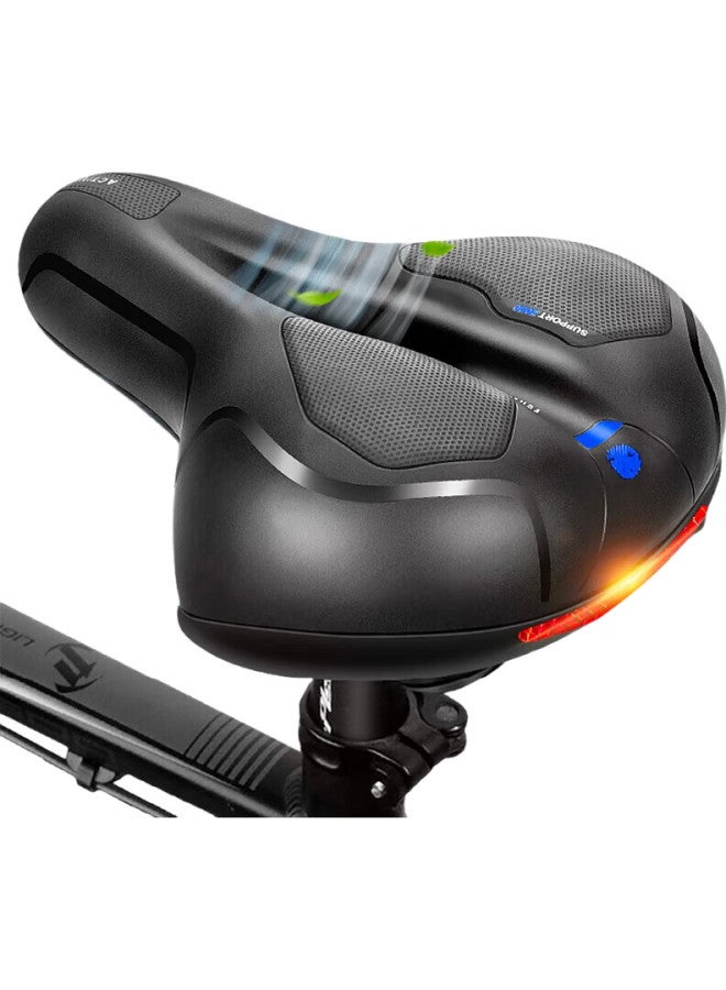 osagie Cz2 Mountain Bike Saddle, Ultra-Soft Shock-Absorbing, Hollow Breathable, Thickened And Enlarged, Shock-Absorbing Cushion, Black - Image 2