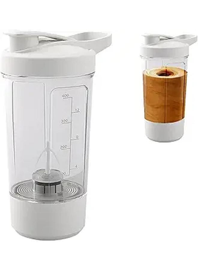 Generic - Electric Protein Shaker Bottle - USB Rechargeable Mixer Cup for Shakes and Meal Replacements, BPA-Free Tritan, 13.5oz (White) - Image 1