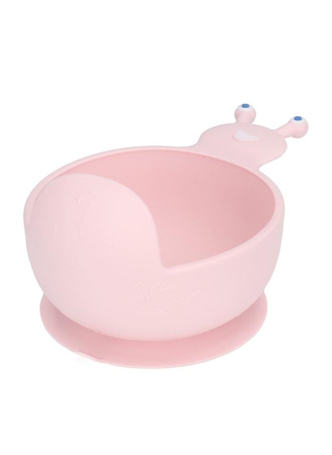 Thoraya - Suction Silicone Toddlers Baby Bowls Unbreakable Microwave Oven Dishwasher Safe for Infant Children 6 Months Up Light Pink - Image 1