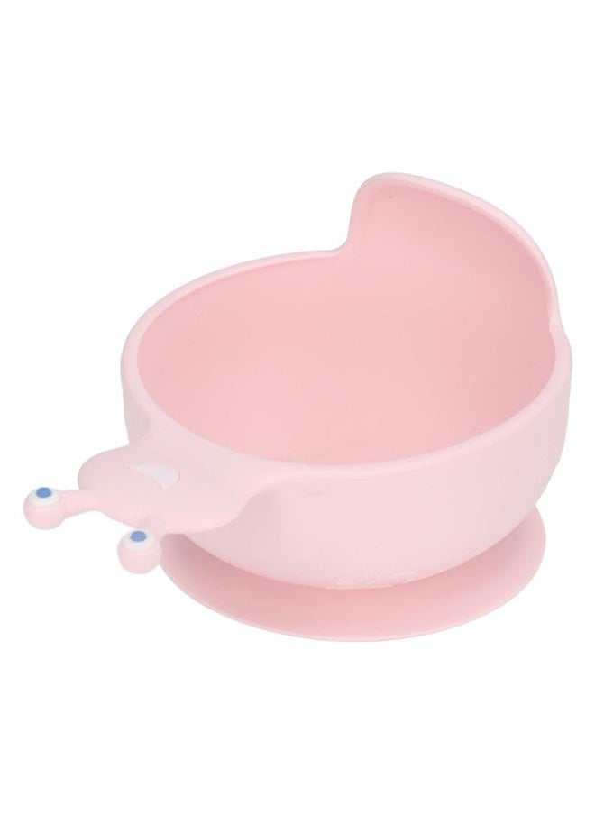 Thoraya - Suction Silicone Toddlers Baby Bowls Unbreakable Microwave Oven Dishwasher Safe for Infant Children 6 Months Up Light Pink - Image 1