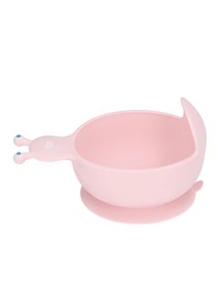 Suction Silicone Toddlers Baby Bowls Unbreakable Microwave Oven Dishwasher Safe for Infant Children 6 Months Up Light Pink