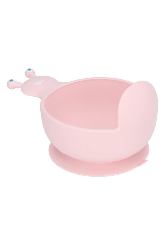 Thoraya - Suction Silicone Toddlers Baby Bowls Unbreakable Microwave Oven Dishwasher Safe for Infant Children 6 Months Up Light Pink - Image 1