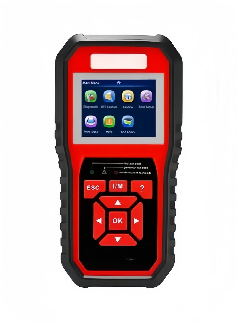 OBDII Car Computer Fault Scanner Code Reader, Suitable for Gasoline/Diesel/Hybrid Vehicles, Supports Multiple Languages & Detect Car Battery Voltage - Image 1