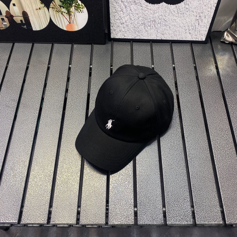 Unisex Paul Polo Soft-Top Baseball Cap Summer Fashion Sun Protection black white label