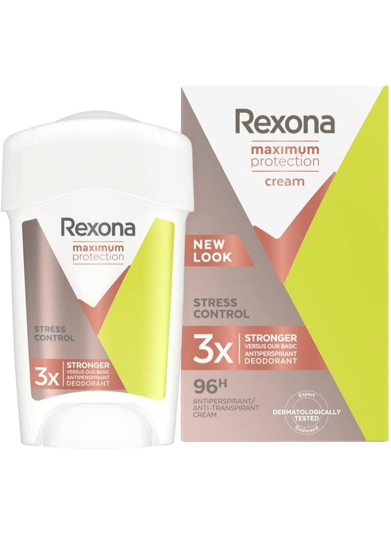 Rexona Maximum Protection Cream Stress Control 45 ML 2 Pcs - Image 2