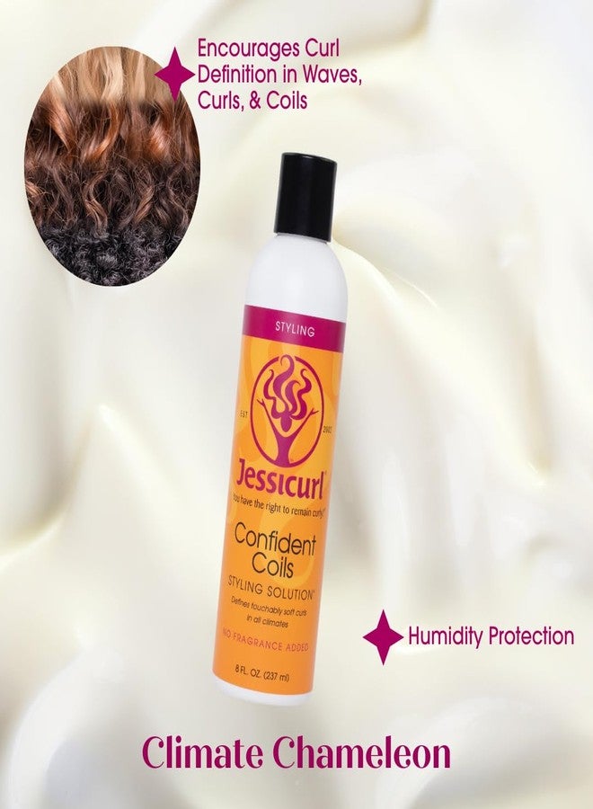 Jessicurl, Confident Coils Styling Solution, Citrus Lavender, 32 Fl oz. Curl Cream for Humidity Control and Frizz Control, Curly Hair Products, Styling Cream - Image 3