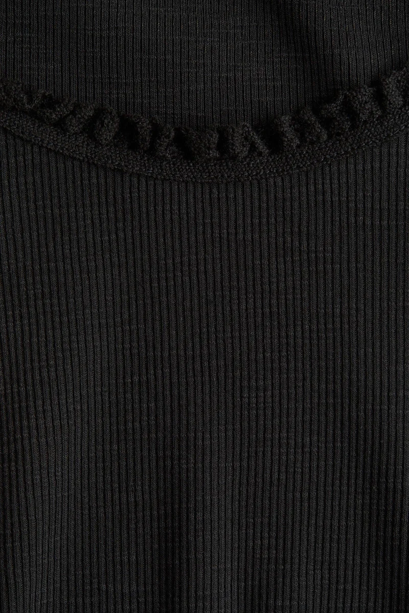 H&M Lace-trimmed top