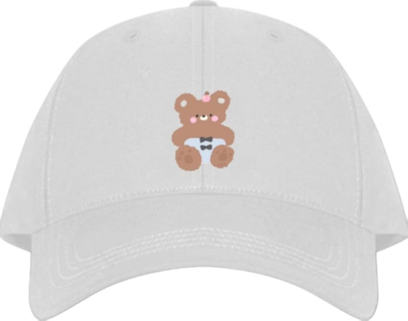 bear Baseball cap White 21