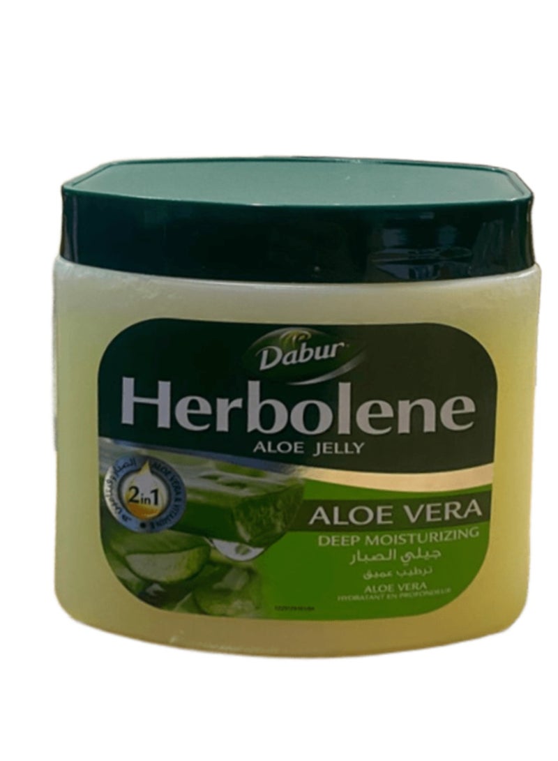 دابر هلام البترول هيربولين الألوة، غني بالصبار وفيتامين E للبشرة الجافة والخشنة - 425 مل - Image 1