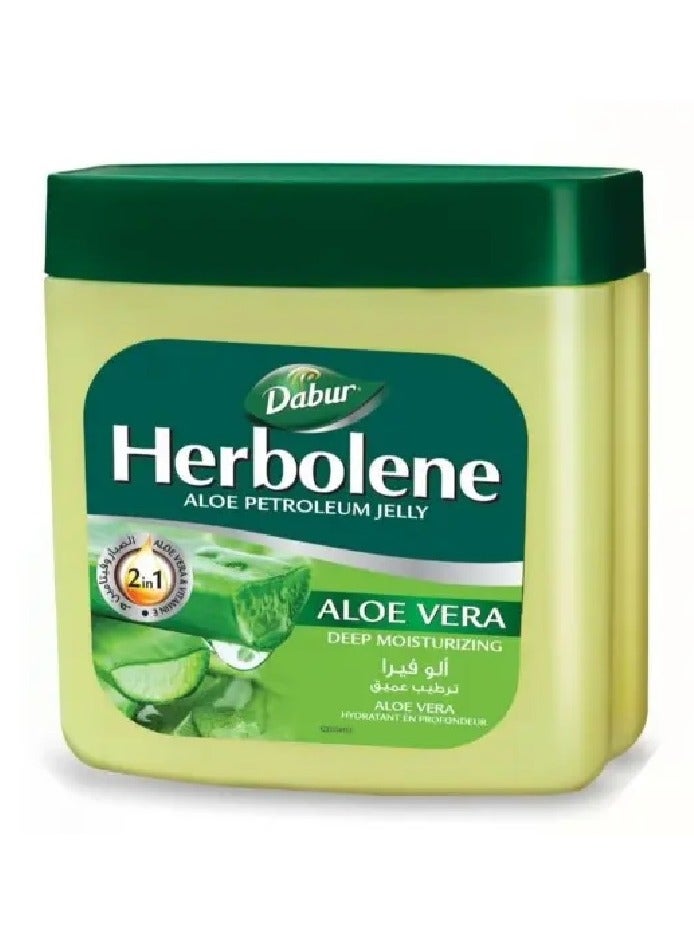 دابر هلام البترول هيربولين الألوة، غني بالصبار وفيتامين E للبشرة الجافة والخشنة - 425 مل - Image 2