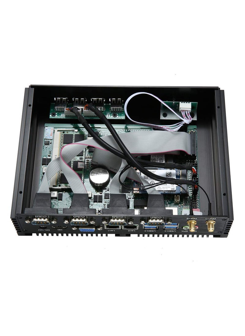 KINGDEL KINGDEL Powerful Mini Desktop Computer, Fanless Industrial PC, Core i5 Dual Core CPU, 8GB RAM, 512GB SSD, 2xNICs, 4xUSB 3.0, 4xCOM RS232, HD Port, Metal Case  - Image 5