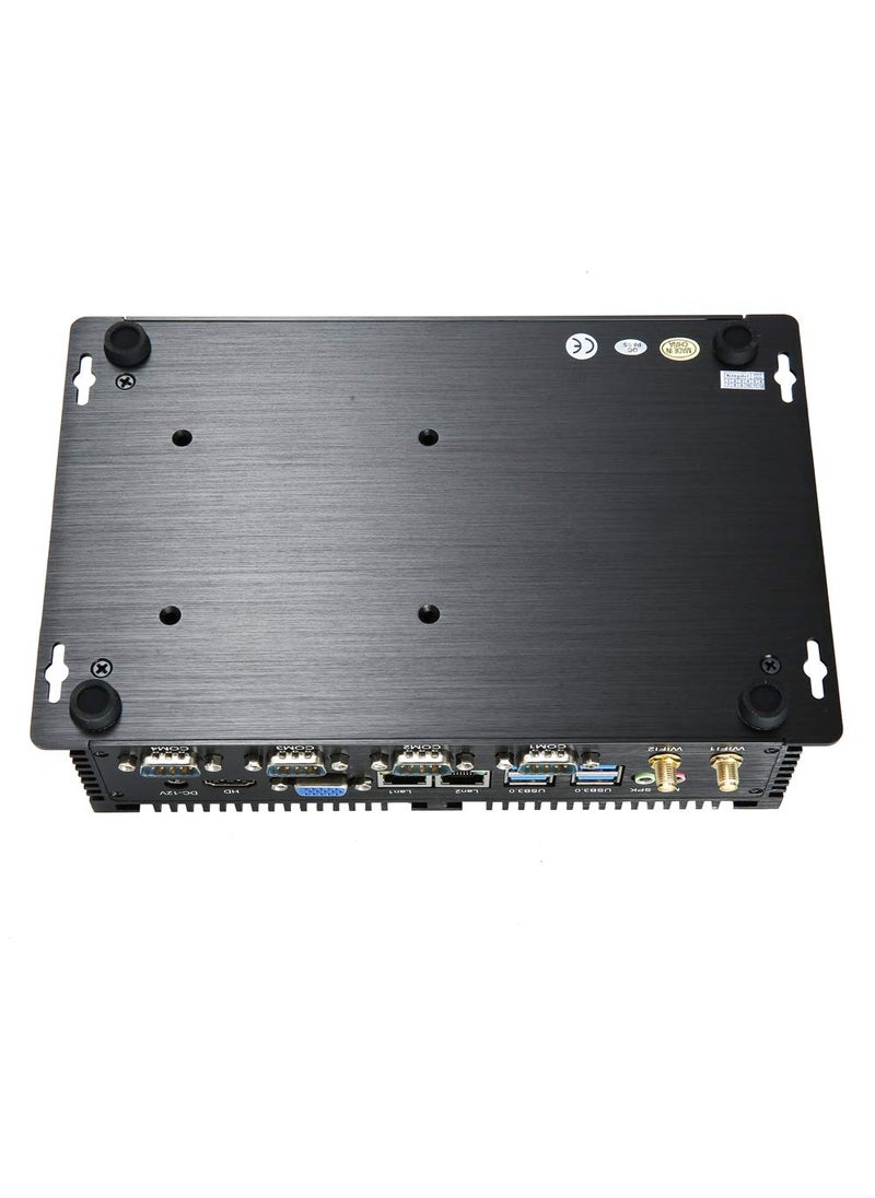 KINGDEL Powerful Mini Desktop Computer, Fanless Industrial PC, Core i5 Dual Core CPU, 8GB RAM, 512GB SSD, 2xNICs, 4xUSB 3.0, 4xCOM RS232, HD Port, Metal Case