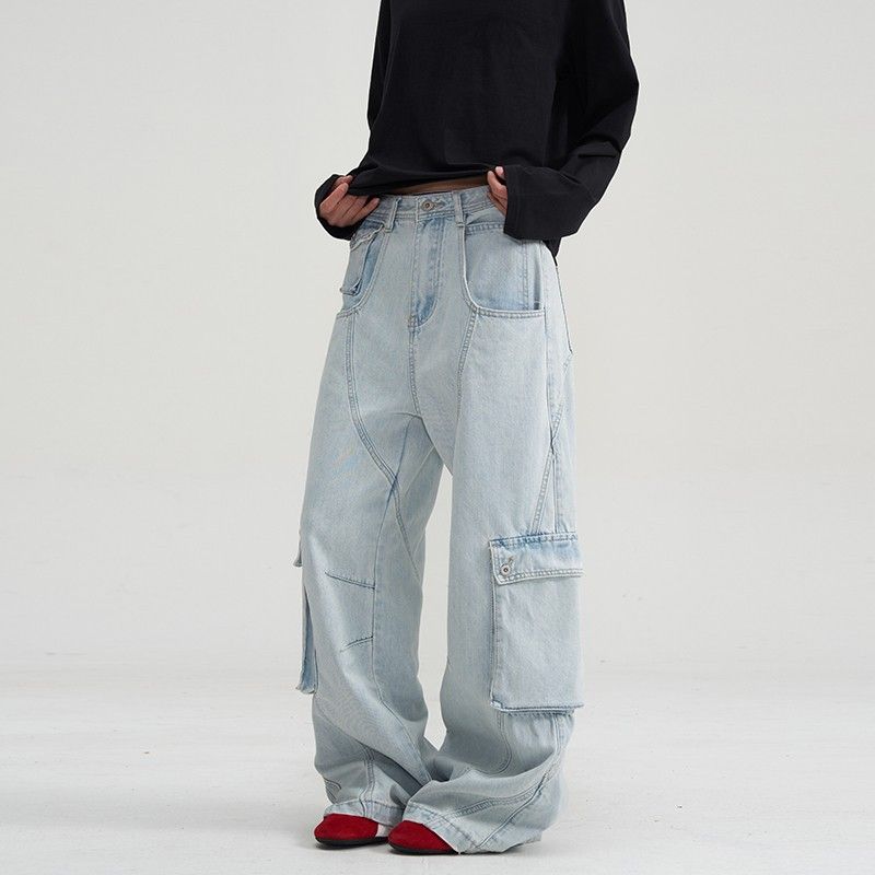 Vintage Classic European-American Design Daily Commute Jeans  Size_S - Image 4
