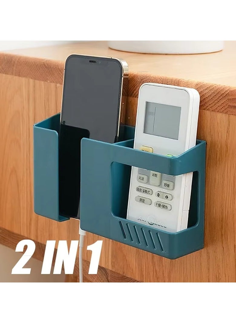 TWEGGON 2in1 Wall Mounted Storage Box Punch-free Mobile Phone Holder  - Image 1