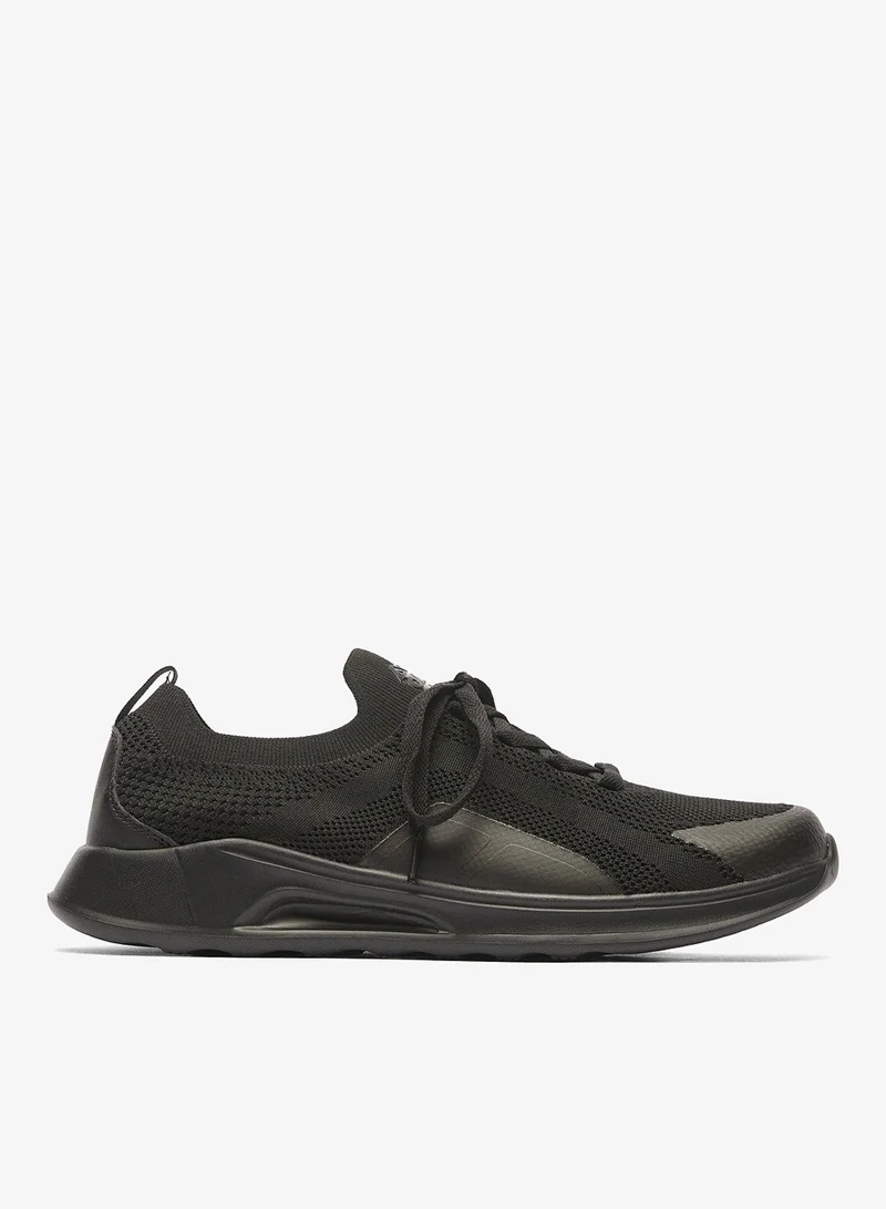 Mens Oaklan Textured Slip-On Sports Shoes With Lace Detail