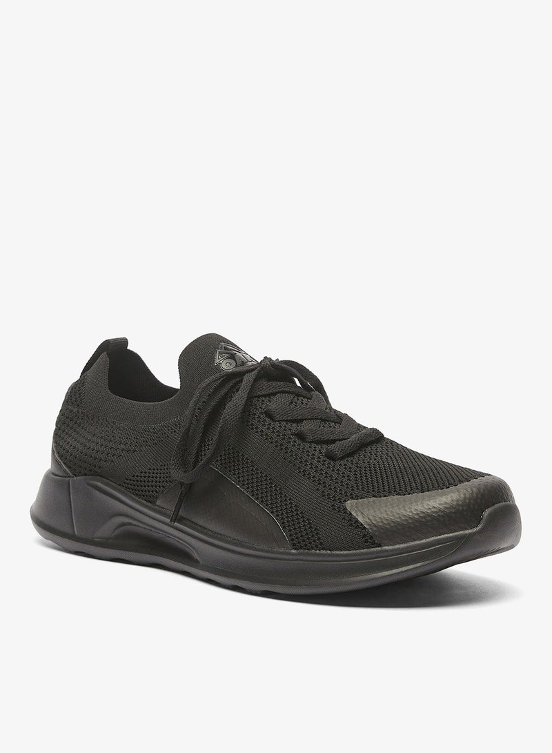 Oaklan by Shoexpress Mens Oaklan Textured Slip-On Sports Shoes With Lace Detail - Image 3