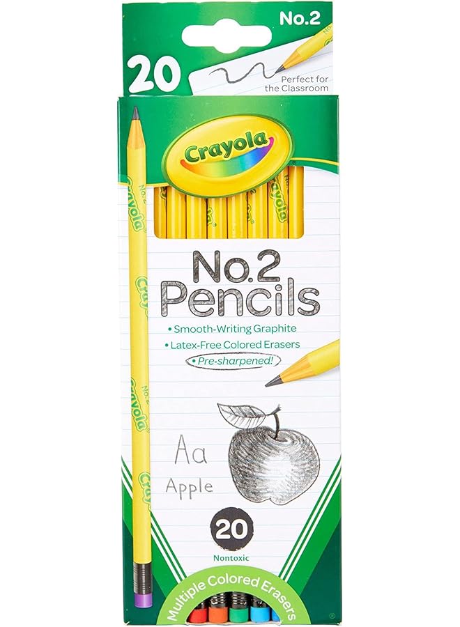 Crayola Number 2 Pencils Classroom Supplies 20 Count - Image 1