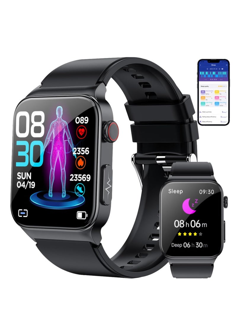 Excefore Smart Watch for Men Women,Bluetooth Built-in,Fitness Tracker Heart Rate Monitor Blood Oxygen Tracking, Waterproof Pedometer Activity Trackers Smart Watch for Android iOS Men Women  - Image 1