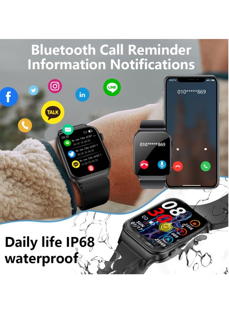 Excefore Smart Watch for Men Women,Bluetooth Built-in,Fitness Tracker Heart Rate Monitor Blood Oxygen Tracking, Waterproof Pedometer Activity Trackers Smart Watch for Android iOS Men Women  - Image 5