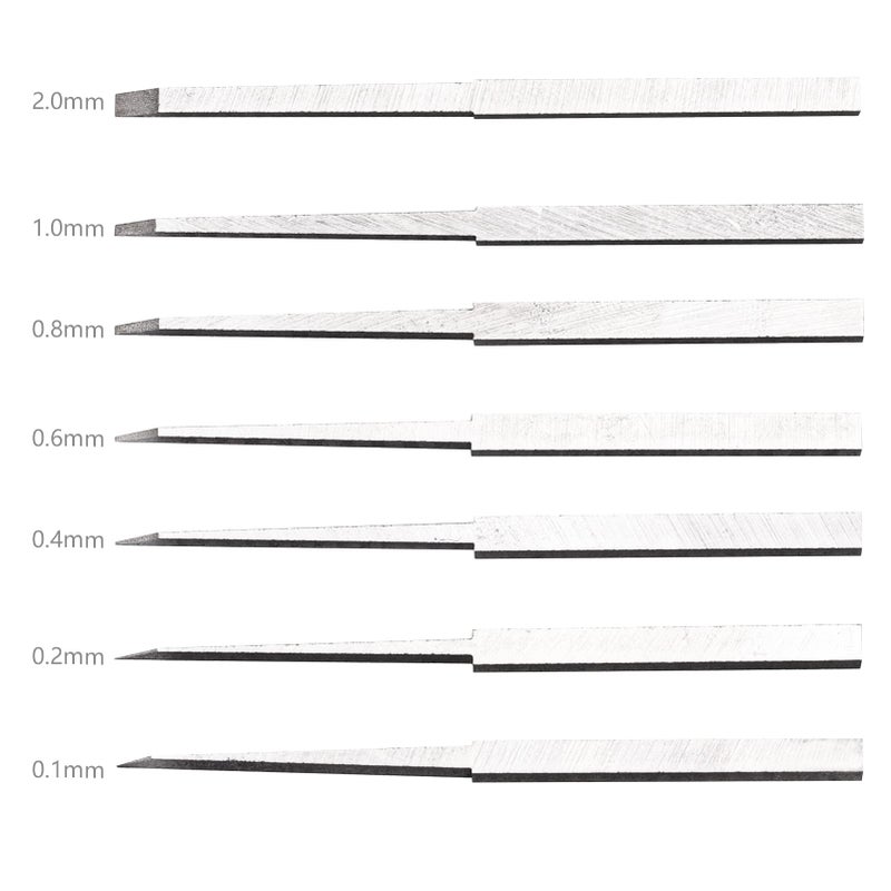 AllinRC Hobby Knife Blades Set 0.1mm 0.2mm 0.4mm 0.6mm 0.8mm 1.0mm 2.0mm with Handle Hobby Building Tools Craft Set for Basic Model Building, Cutting, Repairing and Fixing - Image 4