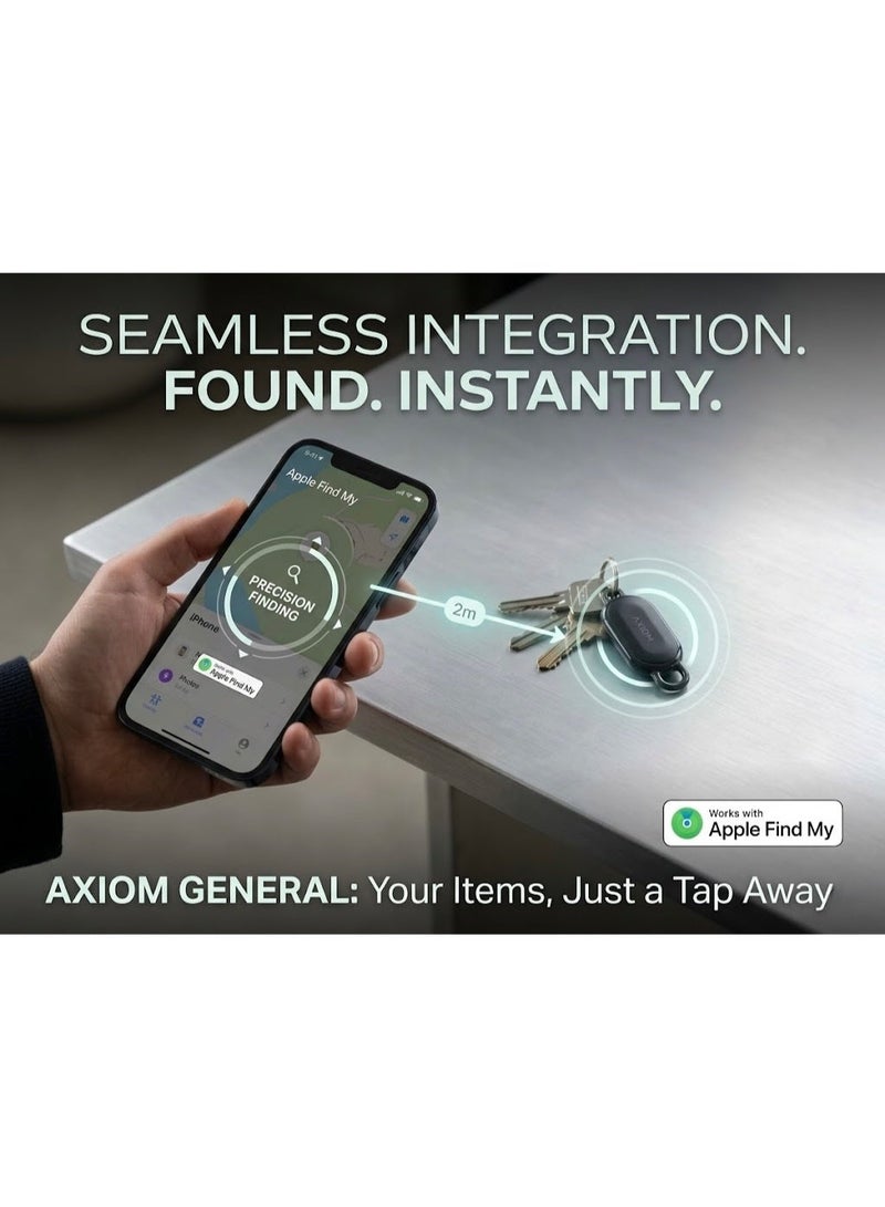 AXIOM General GPS Tag for Apple Find My – Smart Bluetooth Tracker for Keys, Luggage, Bags, Wallet, Pets & Personal Items | Real-Time Item Locator | iPhone & iPad Compatible | Long Battery Life - Image 5