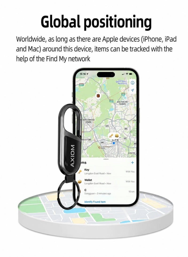 AXIOM General GPS Tag for Apple Find My – Smart Bluetooth Tracker for Keys, Luggage, Bags, Wallet, Pets & Personal Items | Real-Time Item Locator | iPhone & iPad Compatible | Long Battery Life - Image 3
