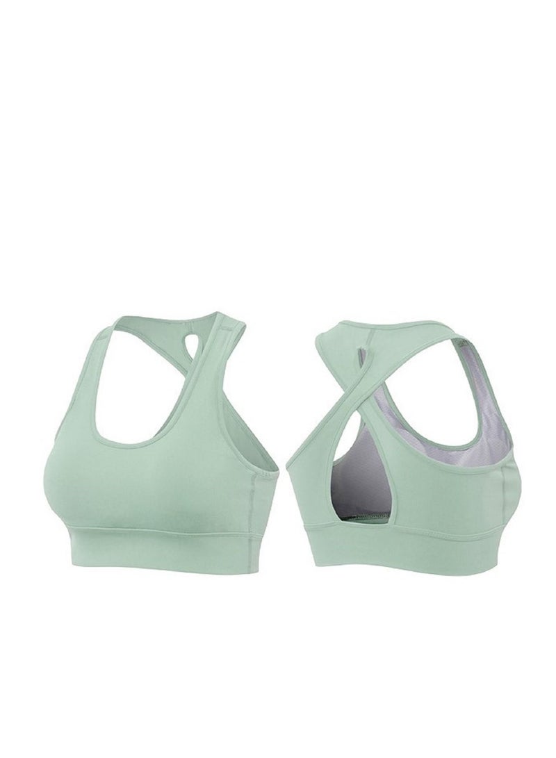 Loquat New  nylon shock gathering running bra yoga vest  - Image 2