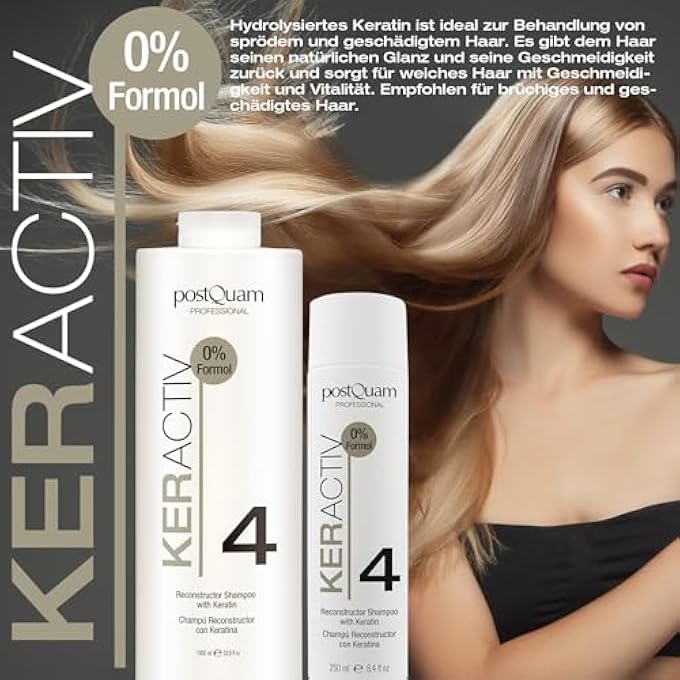 PostQuam RECONSTRUCTOR SHAMPOO WITH KERATIN 1000 ML - Image 2