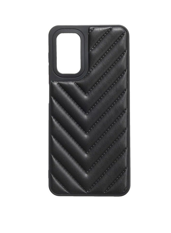 Leather Back Cover For Samsung Galaxy A13 / A23 / A04S, Black CFS-154 - Image 1